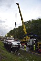 VU Gefahrgut LKW umgestuerzt A 4 Rich Koeln Hoehe AS Gummersbach P400